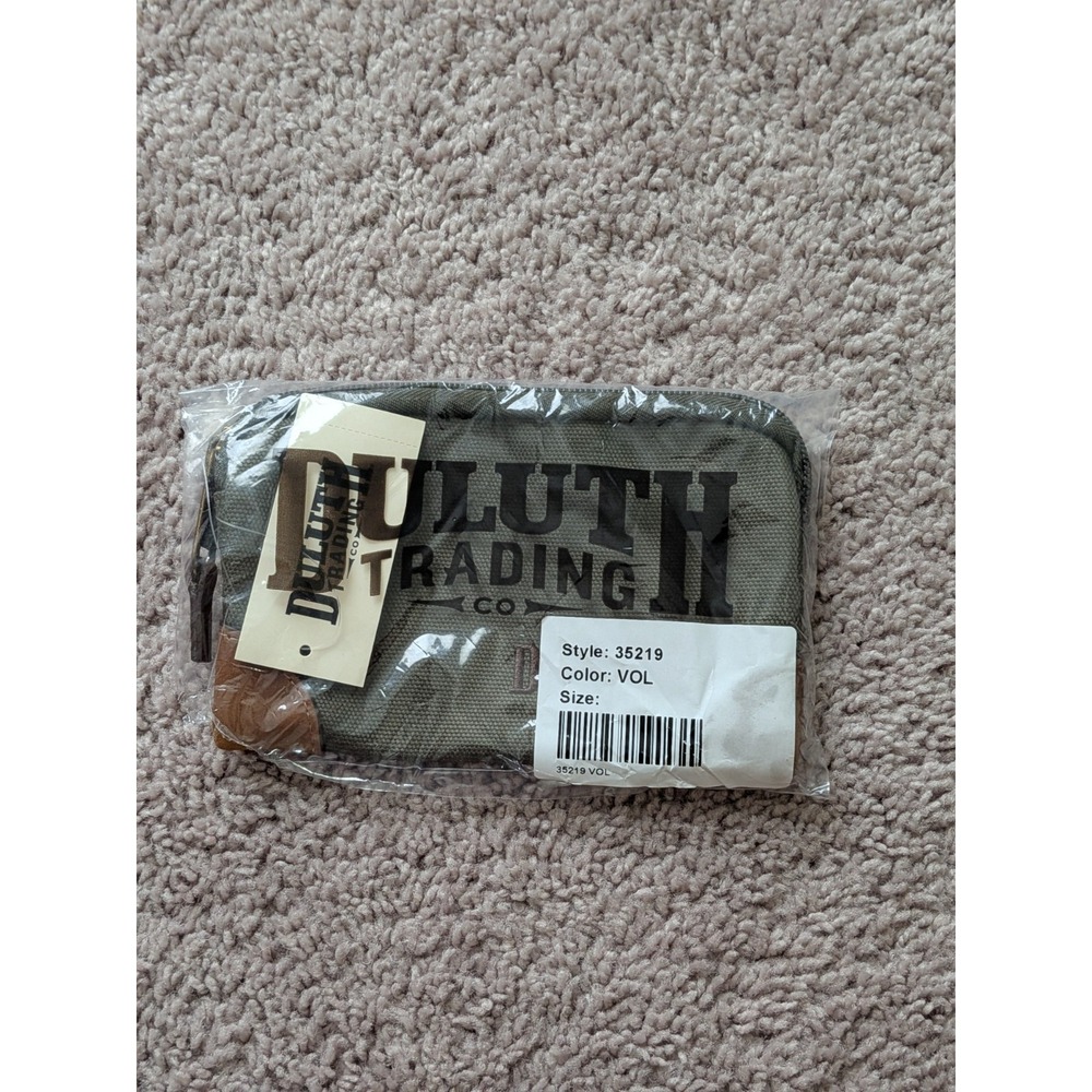Duluth Trading Co Men's Fire Hose Smallest Parts Bag Vintage Olive One Size NWT